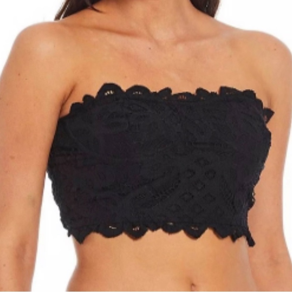 Free People Strapless Corset Bra Top In Adela Lace Size xs